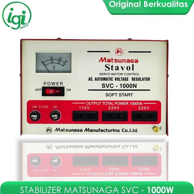 Stavolt SVC 1000W Matsunaga / Stabilizer SVC 1000VA MTS / 1000 Watt
