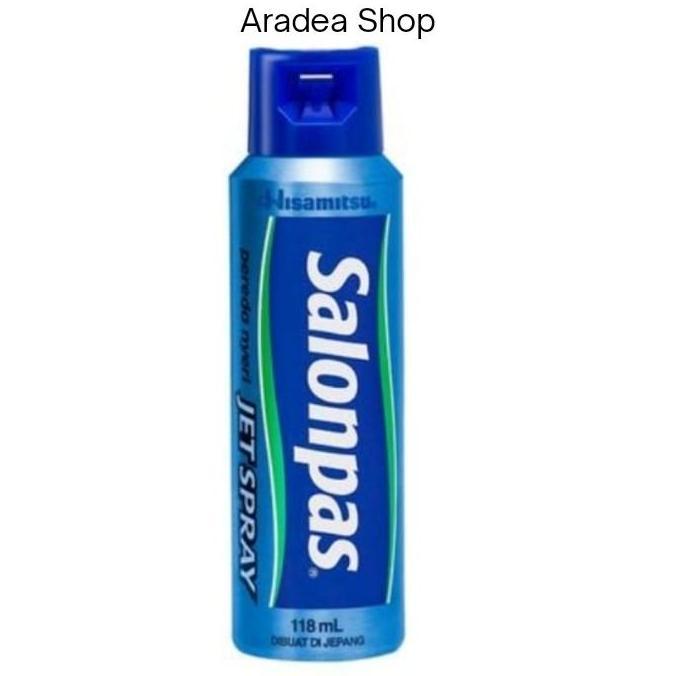 GRATIS ONGKIR Salonpas Jet Spray 118ml - Meredakan Rasa Sakit Otot & Pergelangan - Kemasan Aerosol -