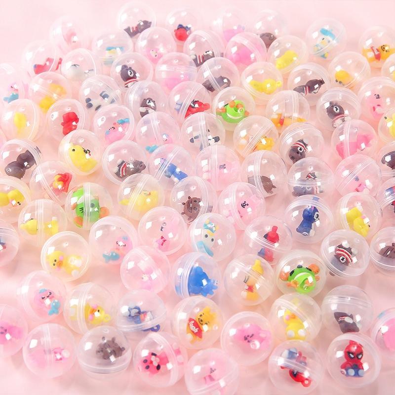 Bola Gacha 10Pcs Bola Kosong Transparan Gacha Kapsul Gacha Plastik Gacha Eggshell