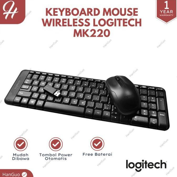 Logitech MK220 Wireless Mouse + Keyboard Combo Logitech Keyboard Mouse