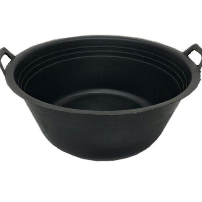 Clafour- Bak Karet 20 Kuali Hitam Baskom Kuping Ember Anti Pecah Waskom As