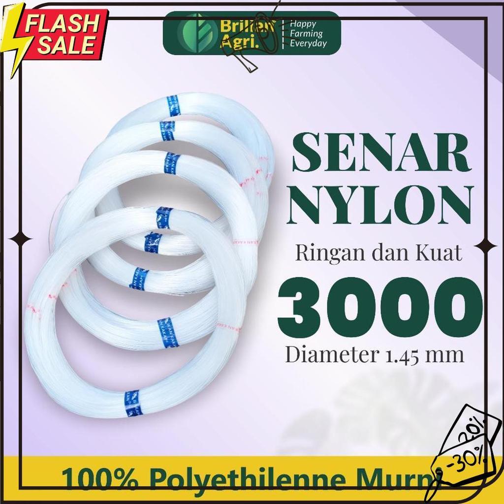 Brilian - Senar Cap Ikan Kakap Ukuran 3000 Per Roll /Tali Senar Pancing / Senar Layangan Meledak