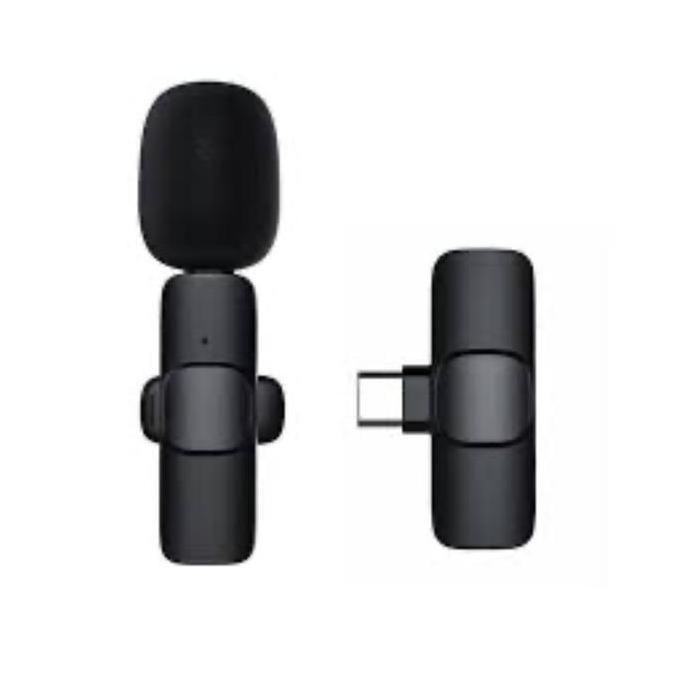 Volwe- Mic Wireless K8 Type-C Clip-On 1 Mic Rechargeable Mikrofon Nirkabel Praktis Kualitas Suara Je