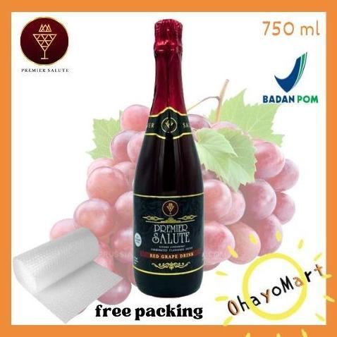 Premier Salute Red grape sparkling drinks / Sparkling juice merah / Minuman berkarbonat rasa anggur 