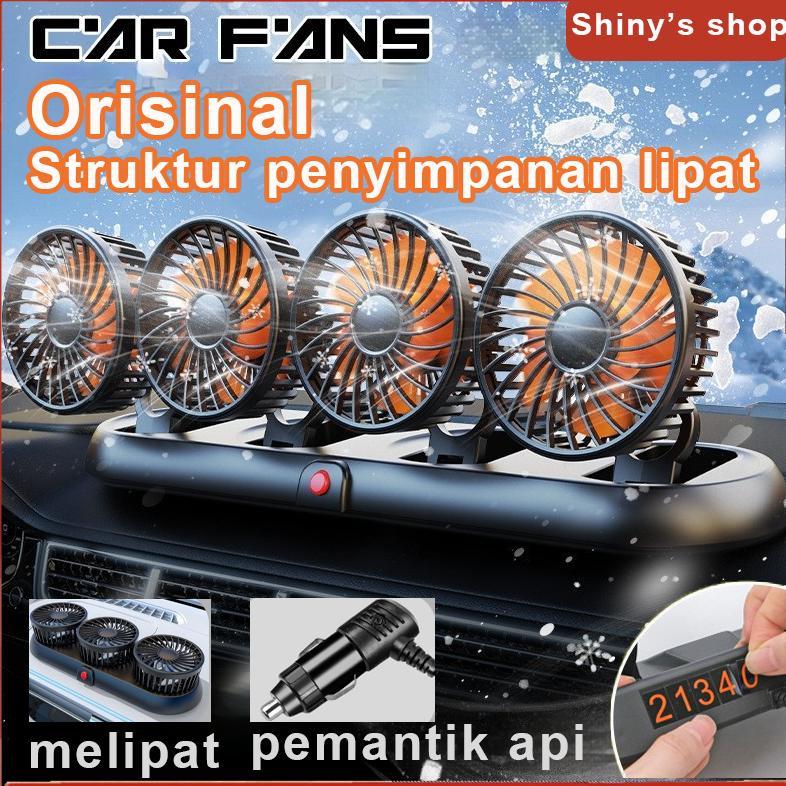 Discount [Versi Terbaru] Kipas angin Mobil 24 Volt/12 untuk truk Penyimpanan yang dapat dilipat Kipa