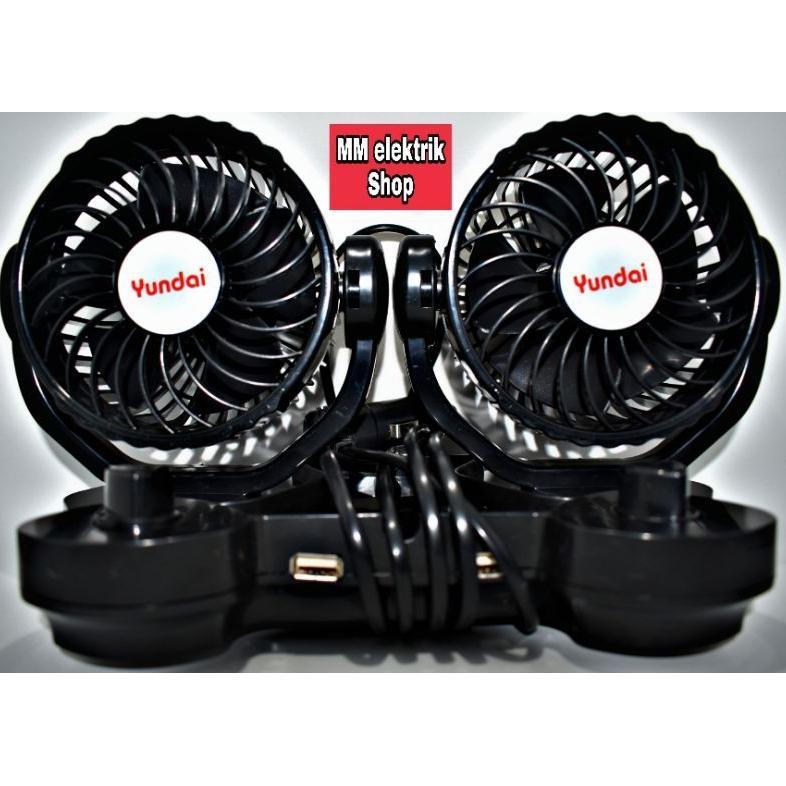 Discount Kipas Angin Mobil 24Volt Usb Charger CF 021 YUNDAI