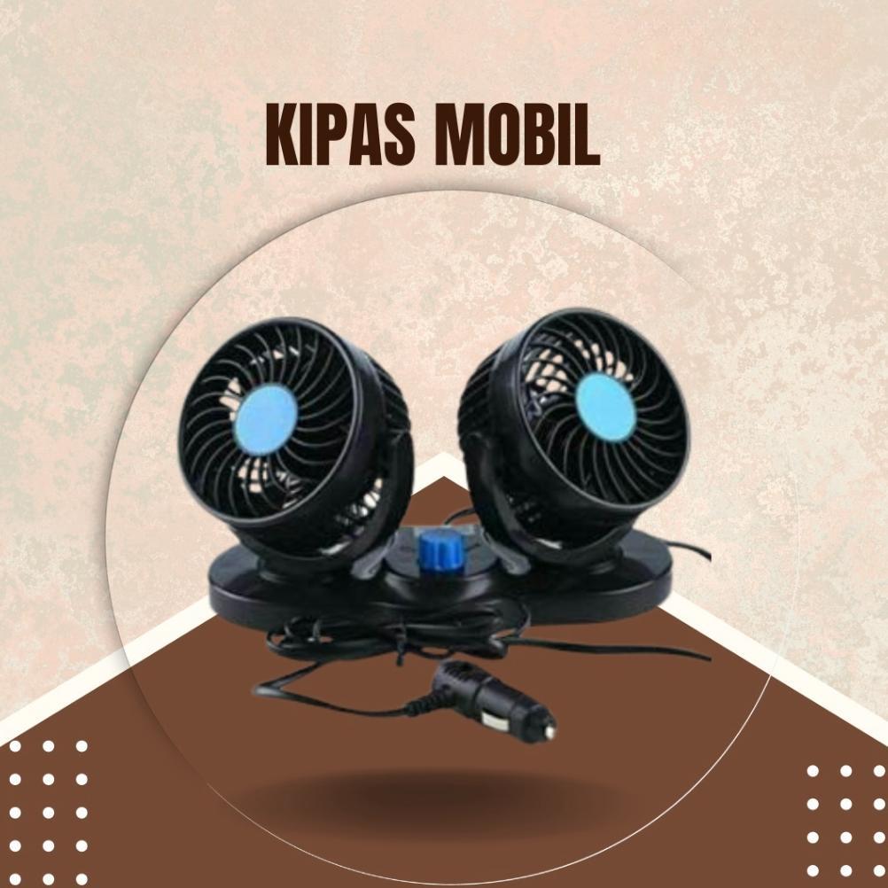 BEST DEALS Kipas Angin Mobil/Kipas Mobil 12/24 Volt Double Fan / Kipas Angin Mobil /Mobil Double-Hea