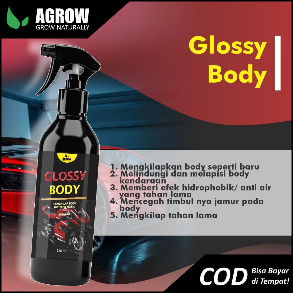 TERBARU Pengkilap Body Motor Mobil Glossy Body Polish Semi Coating Nano Ceramic Wax Spray Sealant Gu