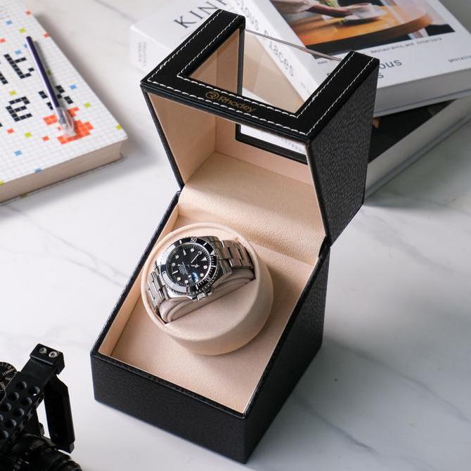 kotak tempat jam tangan automatic watch winder 1 slot