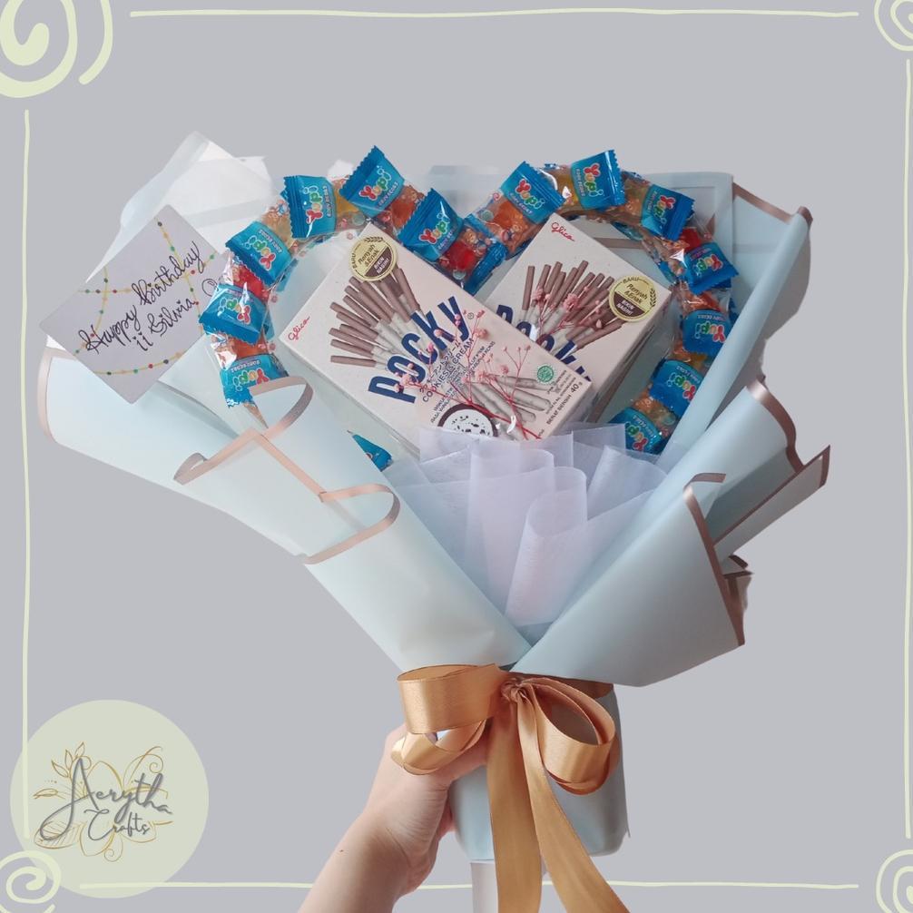 Buket Pocky Love - Pocky Bouquet - Buket Pocky Yupi - Buket Snack