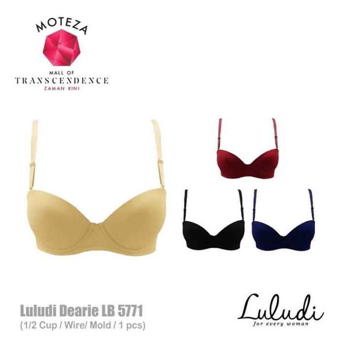 Luludi Dearie Bra - Lb 5771 R1 - 1/2 Cup - Mold - Wire ( Kawat) Busa Top Wanita Bh