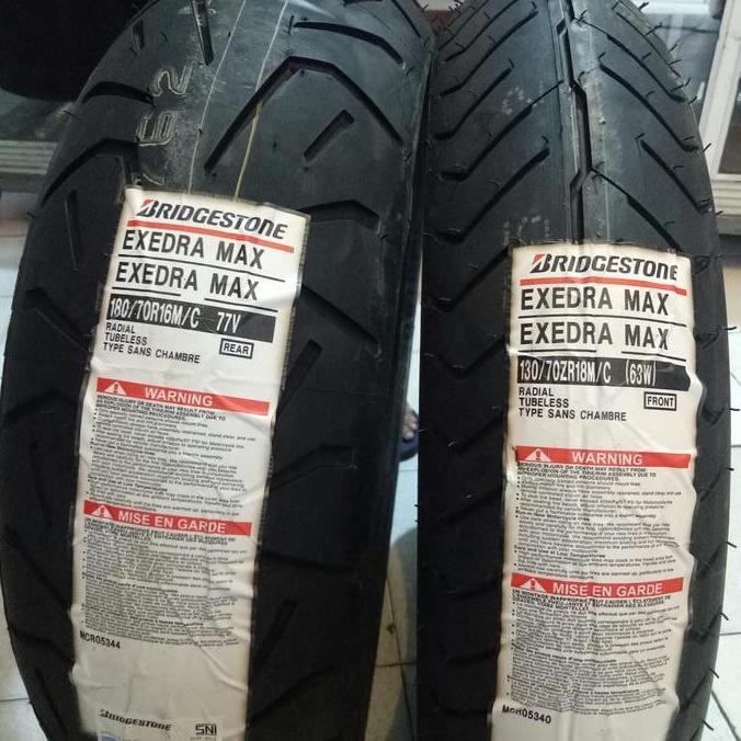 Terlaris Paketan Ban Luar Bridgestone Exedra Max Ukuran 130/70-18 Dan 180/60-16