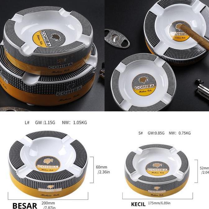 ASBAK / ASHTRAY PREMIUM COHIBA ROUND MANGKOK