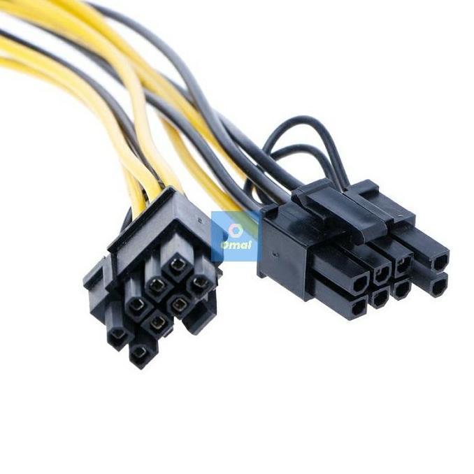 Inpoinpo- Kabel Atx 8Pin Female To Dual 8Pin 6+2 Female Vga Psu Power Pcie