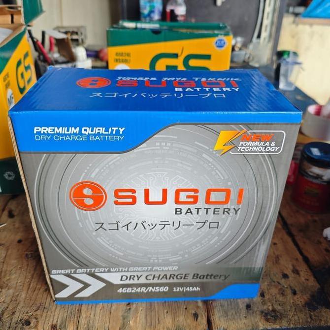 HARGA DISC - Aki Avanza / Sugoi NS60 / 12V 45Ah / Aki xenia Rush Terios Carry espass dll