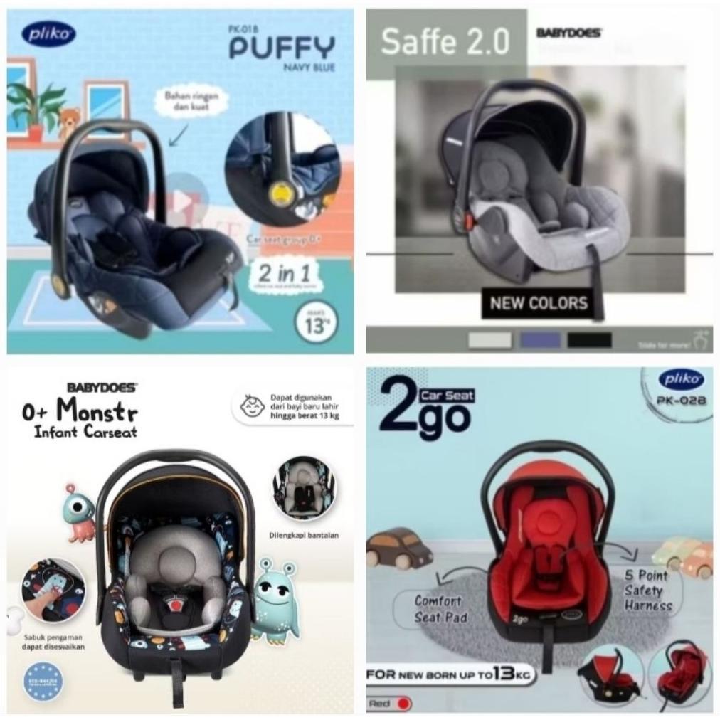 pengiriman cepat Carseat / Infant Carier Pliko PK 01B Puffy / Babydoes 2.0 / Care Artioo 2.0 / Pliko