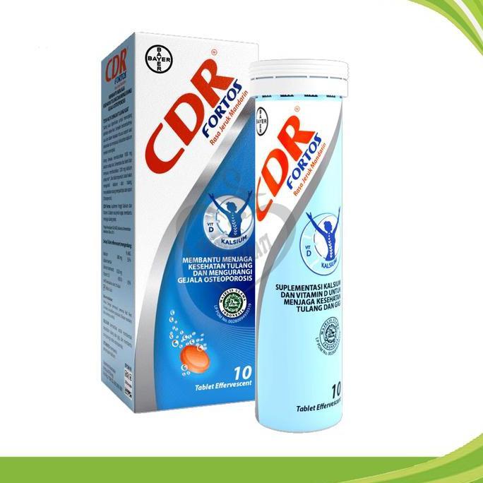 Cdr Fortos Effervescent Suplemen Kalsium Kesehatan Tulang