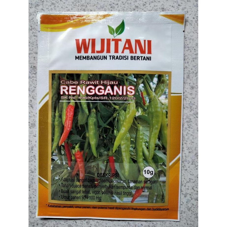 Grdwix- Benih Cabe Rawit Hijau Rengganis Kemasan 10 Gram Cap Wijitani - Bibit Cabai Rawit Ijo Rengga