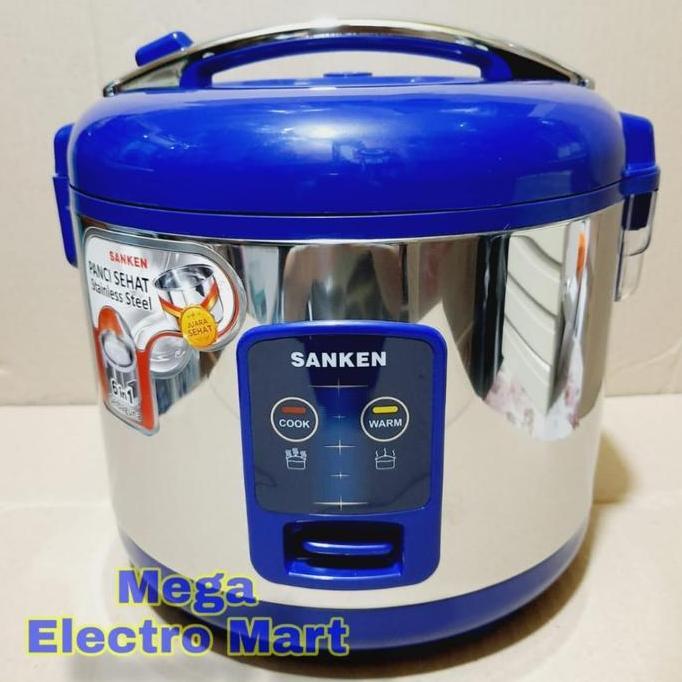 BEBAS ONGKIR - magicom sanken 1.8L 6in1 fungsi rice cooker sanken stainless