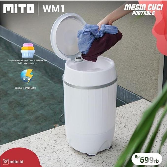 Mesin Cuci Mito WM 1 Kapasitas 3,5 kg Mesin Cuci Mini Mito