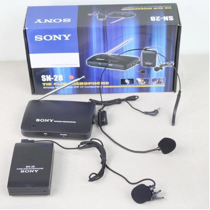 Mic bando + mic jepit CLIP ON wireless Sony SN-28