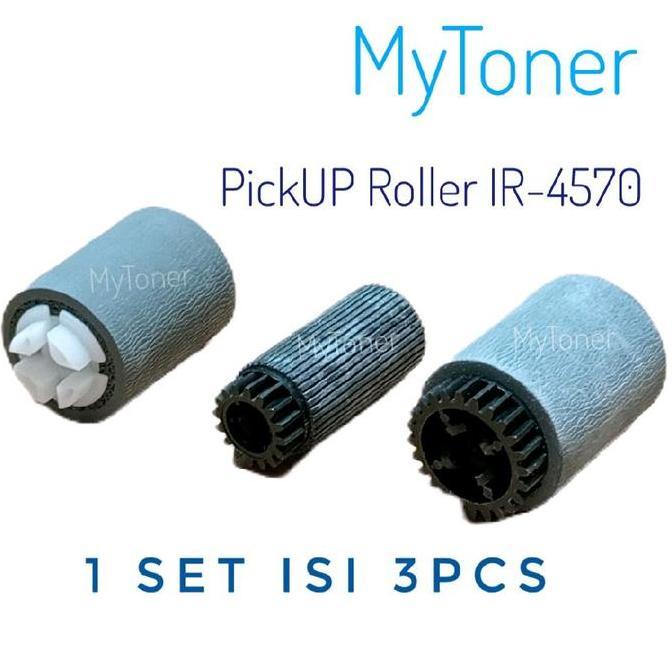 Troffice- 1Set Pick Up Roller ( Karet Penarik Kertas) Compatible Ir4570 Ir-4570