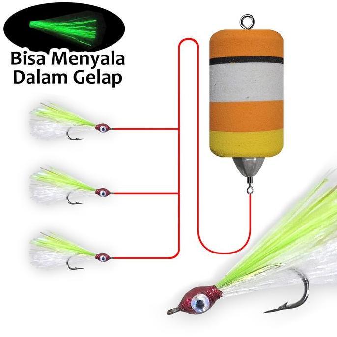 Pelampung Sabiki Umpan Memancing Ikan Baby GT Casting Talang Pancing Mahi Baramundi Marlin Viral