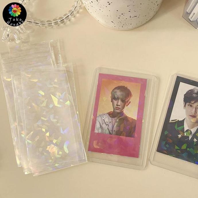 DITSY 50pcs Inner Sleeve Photocard Postcard Laser Inner Photocard Seal