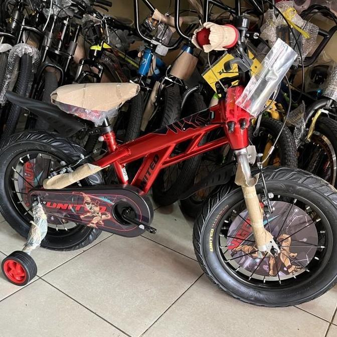 BEBAS ONGKIR - Sepeda Anak Laki 16 Inch United Vigour Ban Jumbo 5 - 8 Tahun