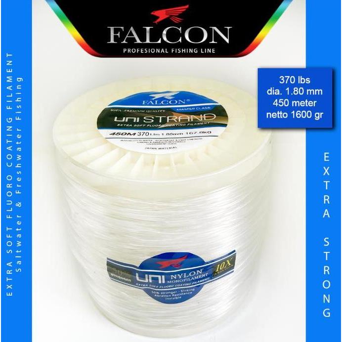 TERMURAH - Senar Pancing Falcon Uni Strand BIG Game Laut Dalam - Tuna - Marline - Tenggiri - 620 gra