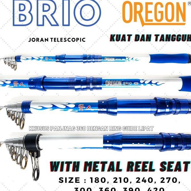 Joran Pancing Antena Oregon Brio 180 210 240 270 300 360 390 420 Kuat