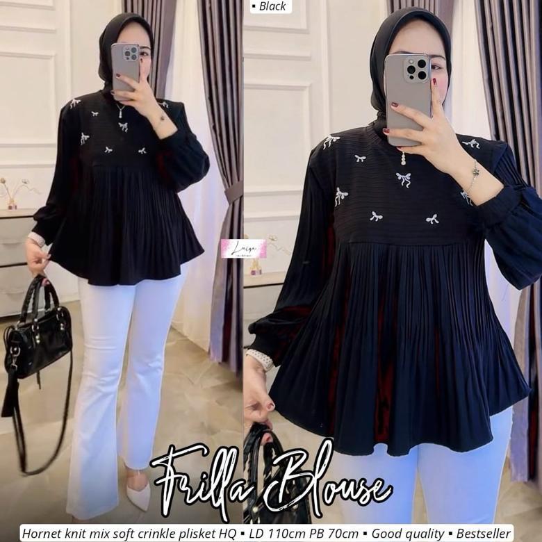 Best Deals Nisya/Frilla/Selly/Delia Blouse Knit Original Laiqa