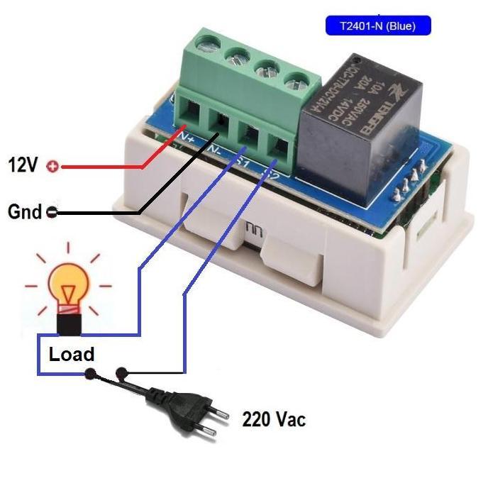 TM2 NB T2401-N Dual LED Display Timing Delay Relay Timer