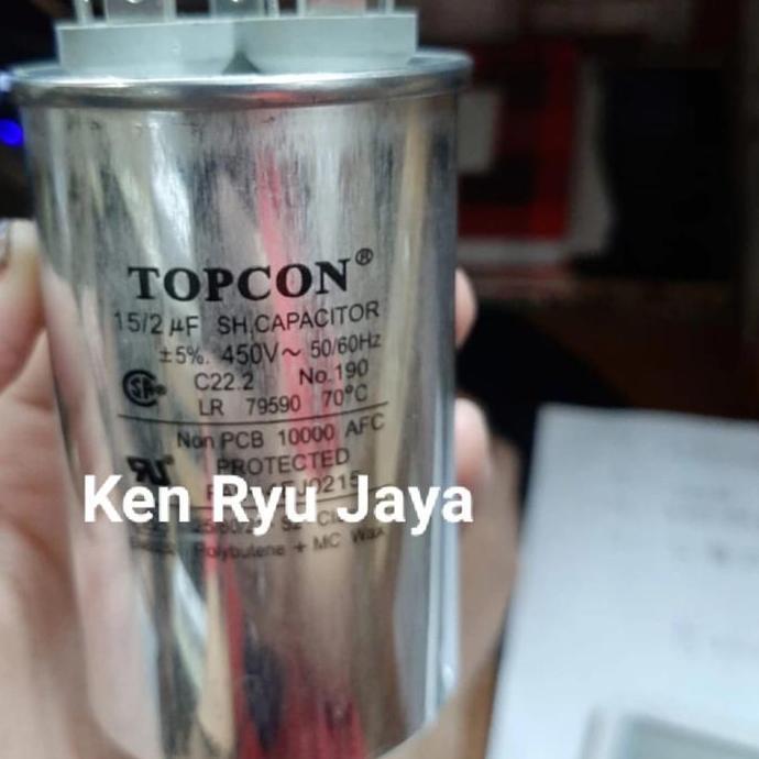 Kapasitor Ac 15+2Uf 450V Topcon Murah