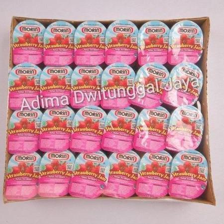 Morin Strawberry Jam / Selai Strawberry Morin 48's x 14gr - Pack