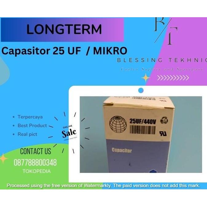 Kapasitor / Capasitor Ac Merek Longterm | 25 Uf / Mikro E Promo