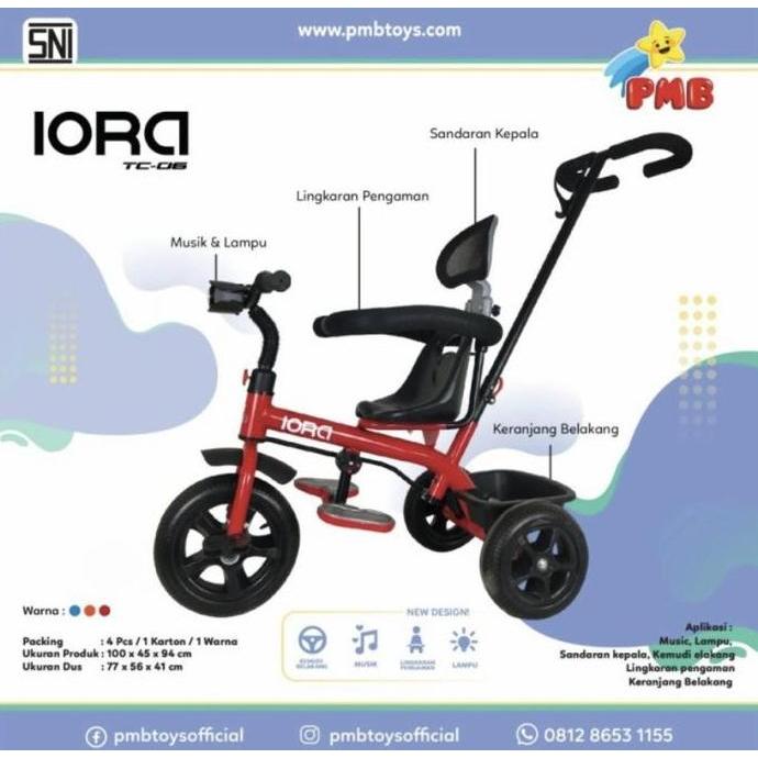 Sepeda Anak Roda 3 Iora TC 06 Full Rakit