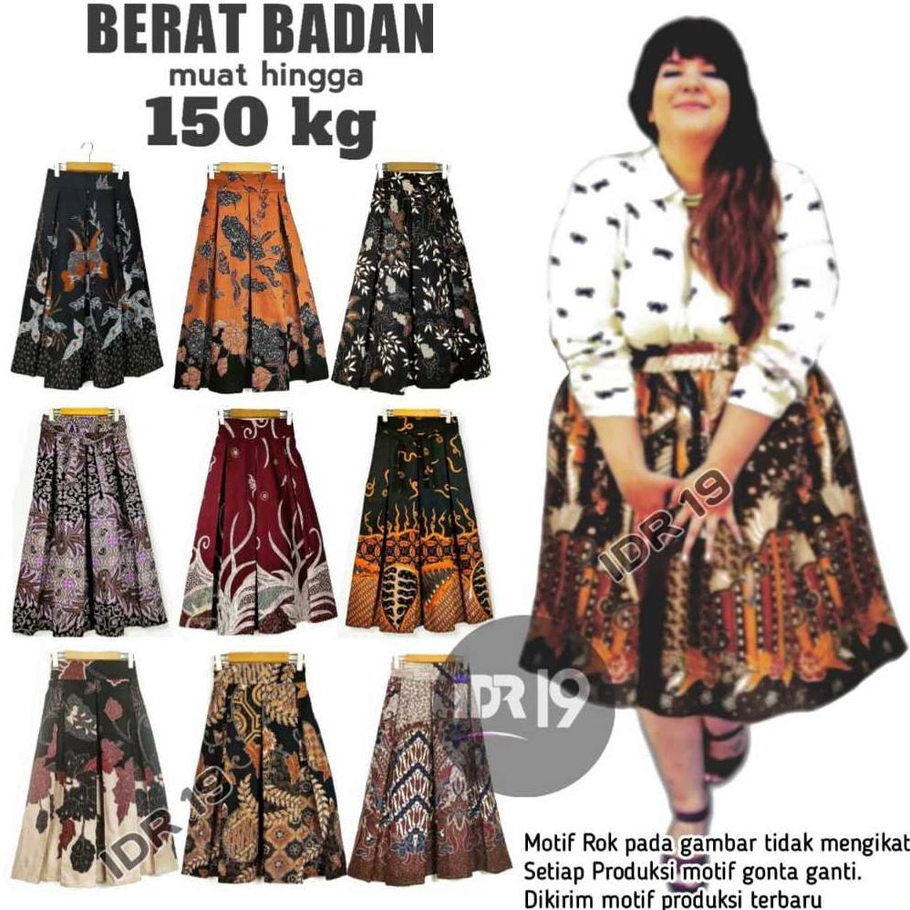 HOT ITEM Rok batik 7/8 Over size super Jumbo Rok Batik jumbo Korean Style Rok cargo wanita