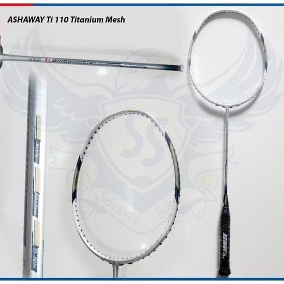 RAKET BADMINTON ASHAWAY TI 110 TI110 TITANIUM MESH MADE IN USA