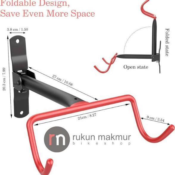 PLATINUM Bike Wall Hanger Display Rack - Gantungan Rak Sepeda Dinding Tembok - Bisa Untuk Sepeda Bal