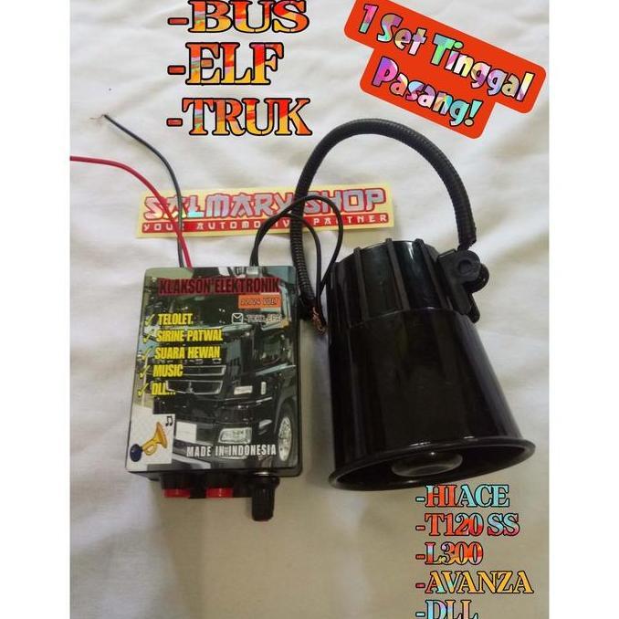 Klakson Telolet Basuri 24 Volt 24v 12 Volt 12v Bis Bus Truk Canter ELF