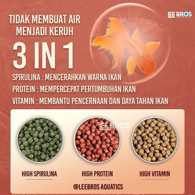 Fishboy- Pakan Ikan Koki Premium / Pelet Ikan Koki 1.5 Mm Spirulina + Growth