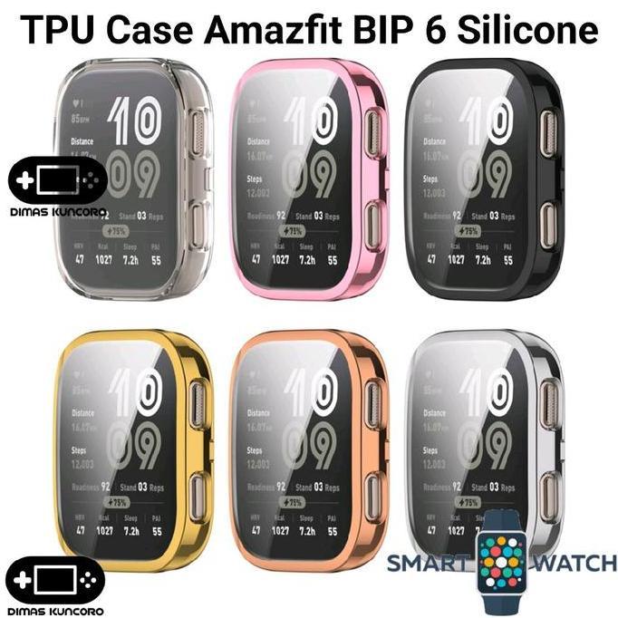 TPU Case Amazfit BIP 6 silicone silicon soft bumper casing shell amazfit bip 6 murah