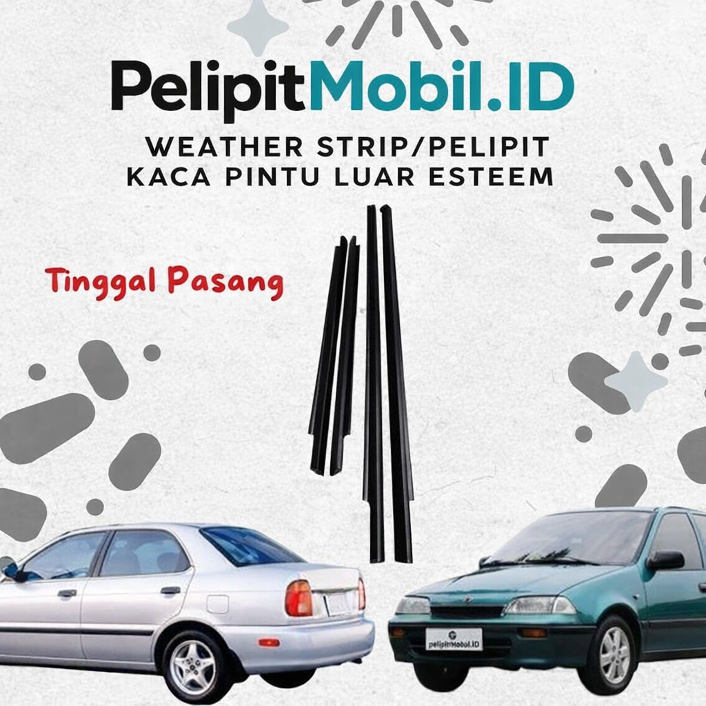 PelipitMobil.ID Karet Lis List Pelipit Pintu Kaca Mobil Suzuki Esteem Langsung Pasang