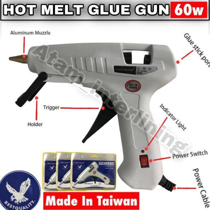 HOT MELT GLUE GUN 60w | tembakan lem lilin Glue Gun 60Watt | alat lem tembak 60wat | lem tembak | le