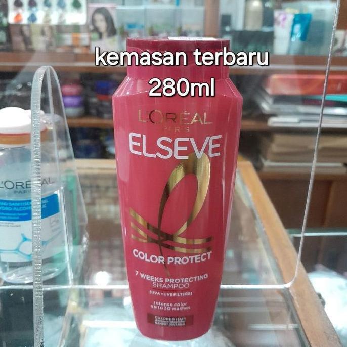 shampo loreal elseve color protect /untuk rambut diwarnai,kemasan baru isi 280 ml
