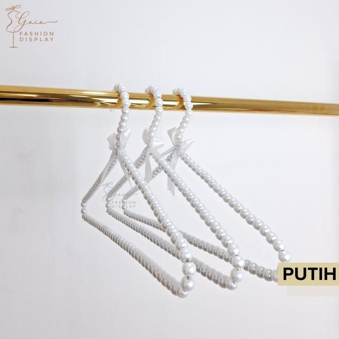 Hanger Baju Mutiara Gantungan Baju Korea Hanger Unik Mute Boutique-BH (TERBAIK) (TERBARU) (TERMURAH)