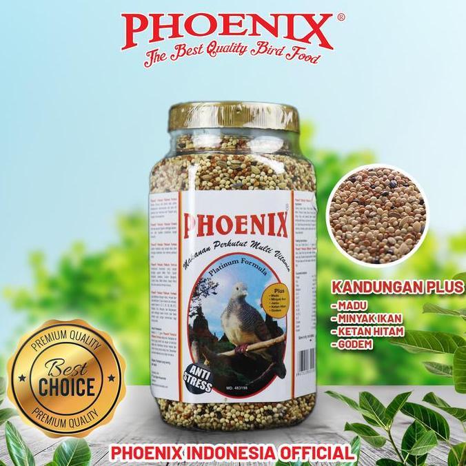 Bridwoi- Pakan Perkutut Platinum Formula Phoenix Burung Lomba Millet Ketan Hitam Jewawut Vitamin Pro