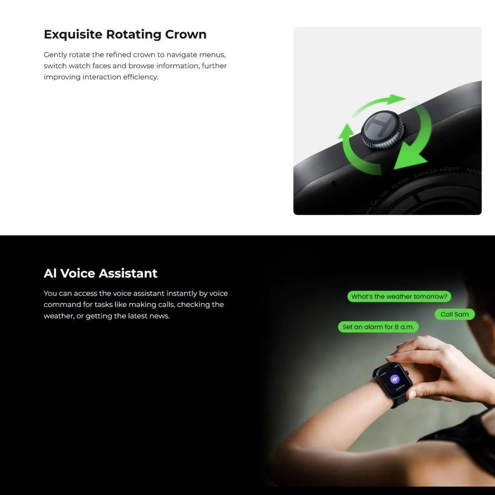 NEW DEALS HAYLOU Watch 4 Smartwatch Multifungsi dengan GPS dan Bluetooth Calling