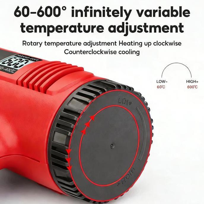 Rassdam123 - Heat Gun Hot Gun 22V Reaim Hl Pro Alat Pemanas Angin Multi Fungsi Untuk Kerja Kayu Pela